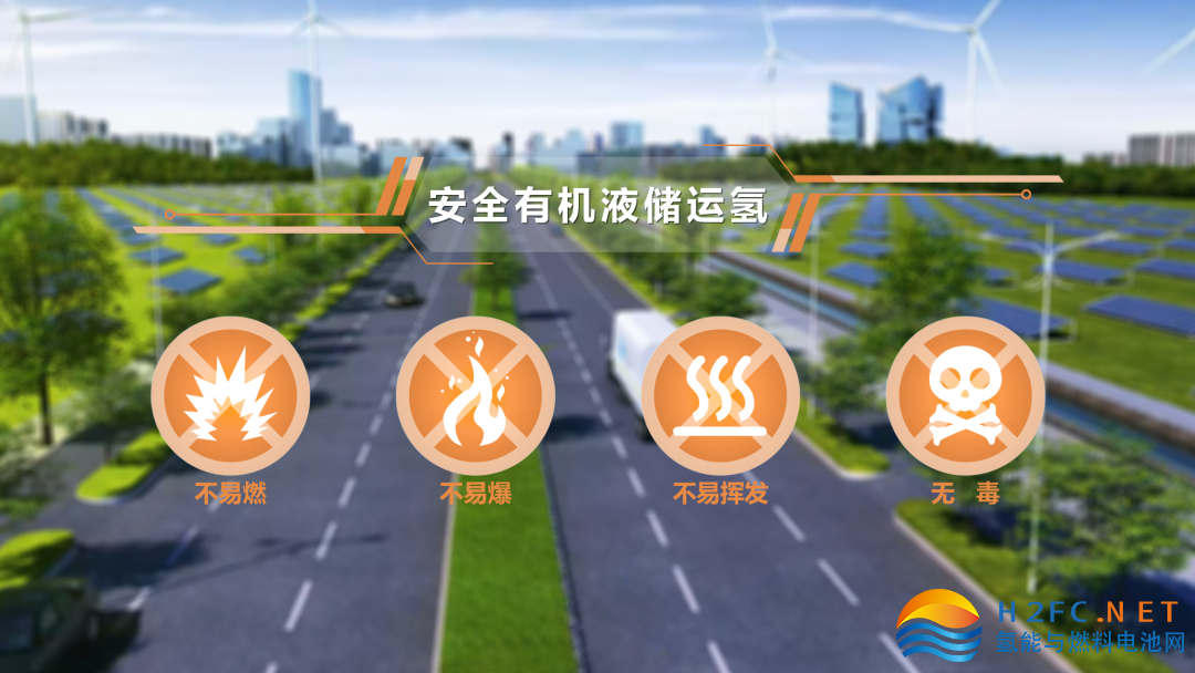 自成立以來,中氫源安重點(diǎn)突破儲放氫工藝及工程化關(guān)鍵技術(shù)性難題,并研發(fā)出極具創(chuàng)新性的安全有機(jī)液儲運(yùn)氫運(yùn)技術(shù),可使氫能在儲、運(yùn)、應(yīng)用等各環(huán)節(jié),都處于非?;窢顟B(tài)。公司采用的有機(jī)液和含氫有機(jī)液具有不易燃、不易爆、不易揮發(fā)、無毒的特性,從而解決氫能從制造端到應(yīng)用端的中間儲運(yùn)環(huán)節(jié)問題,大幅降低氫能儲運(yùn)成本,為氫能各領(lǐng)域帶來新變革。